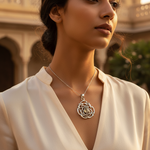 Load image into Gallery viewer, 925 Silver Celtic Knot Pendant | Pear Gemstone | Women's Jewelry