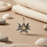 Load image into Gallery viewer, 925 Silver Celtic Sun Pendant for Women | Gemstone Jewelry