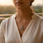 Load image into Gallery viewer, 925 Silver Marcasite Pendant for Women | Daily Wear Gift