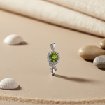 Load image into Gallery viewer, 925 Silver Peridot Pendant for Women | Gemstone Jewelry