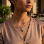 Load image into Gallery viewer, 925 Silver Peridot Pendant for Women | Gemstone Jewelry