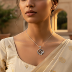 Load image into Gallery viewer, 925 Silver Om Pendant for Women | Spiritual Jewelry Gift