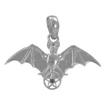 Load image into Gallery viewer, 925 Silver Bat Pendant with Pentacle for Men & Women | Gift