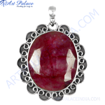 Load image into Gallery viewer, 925 Silver Ruby Pendant for Women | Gemstone Jewelry