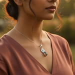 Load image into Gallery viewer, 925 Silver Smoky Quartz Pendant for Women | Gemstone Jewelry