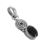 Load image into Gallery viewer, 925 Silver Smoky Quartz Pendant for Women | Gemstone Jewelry