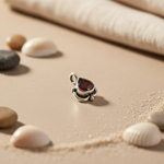 Load image into Gallery viewer, 925 Silver Garnet Teardrop Pendant | Women's Gemstone Jewelry