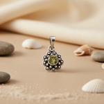 Load image into Gallery viewer, 925 Silver Peridot Pendant for Women | Gemstone Jewelry