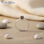 Load image into Gallery viewer, 925 Silver Smoky Quartz Ring | Women's Gemstone Jewelry