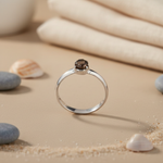 Load image into Gallery viewer, 925 Silver Smoky Quartz Ring | Women's Gemstone Jewelry