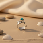 Load image into Gallery viewer, 925 Silver Turquoise Ring for Men | Genuine Gemstone Jewelry