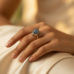 Load image into Gallery viewer, 925 Silver Blue Gemstone Ring for Women | Gift Jewelry