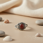 Load image into Gallery viewer, 925 Sterling Silver Garnet Ring for Women | Gemstone Jewelry