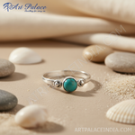 Load image into Gallery viewer, 925 Silver Turquoise Ring for Women | Gemstone Jewelry