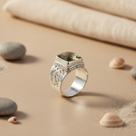 Load image into Gallery viewer, 925 Silver Smoky Quartz Ring | Men's Ring | Gift for Him