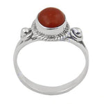 Load image into Gallery viewer, 925 Silver Coral Ring for Women | Gemstone Jewelry Gift