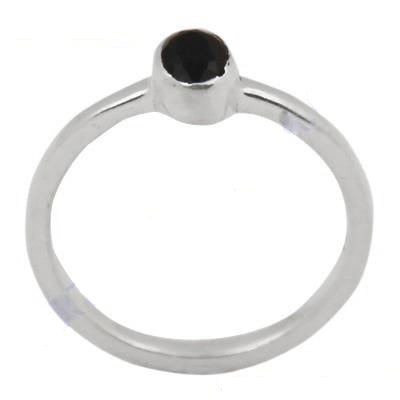925 silver black onyx gemstone ring for women | minimalist jewelry