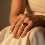 Load image into Gallery viewer, 925 Sterling Silver Ring with Gemstone for Women | Gift