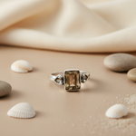 Load image into Gallery viewer, 925 Silver Smoky Quartz Ring for Women | Gemstone Jewelry Gift