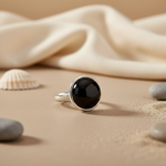 Load image into Gallery viewer, Silver Onyx Ring for Women | Statement Jewelry