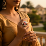 Load image into Gallery viewer, 925 Silver Rhodochrosite Ring for Women | Gemstone Jewelry