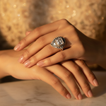 Load image into Gallery viewer, 925 Silver Square Cut Ring for Women | Gift Jewelry