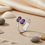 Load image into Gallery viewer, 925 Silver Amethyst Gemstone Ring for Women | Gift Jewelry