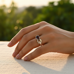 Load image into Gallery viewer, 925 Silver Garnet Ring for Women | Gemstone Jewelry