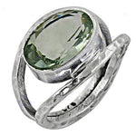Load image into Gallery viewer, 925 Sterling Silver Green Amethyst Ring for Women | Gift