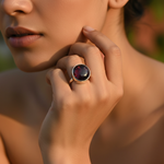 Load image into Gallery viewer, 925 Sterling Silver Garnet Ring for Women | Gemstone Jewelry