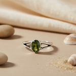 Load image into Gallery viewer, 925 Silver Peridot Ring for Women | Gemstone Jewelry