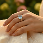 Load image into Gallery viewer, 925 Sterling Silver Aquamarine Ring for Women | Gift Jewelry