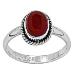 Load image into Gallery viewer, 925 Silver Red Carnelian Ring for Women | Gemstone Jewelry