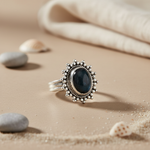 Load image into Gallery viewer, 925 Silver Oval Stone Ring for Women | Gemstone Jewelry