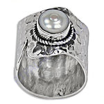 Load image into Gallery viewer, 925 Silver Pearl Ring for Women | Statement Jewelry