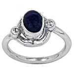Load image into Gallery viewer, 925 Silver Blue Sapphire Ring for Women | Gemstone Jewelry