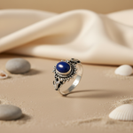 Load image into Gallery viewer, 925 Silver Lapis Lazuli Ring for Women | Gemstone Jewelry
