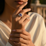 Load image into Gallery viewer, 925 Silver Amethyst Ring for Women | Gemstone Jewelry