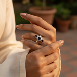 Load image into Gallery viewer, 925 Silver Garnet & Amethyst Ring for Women | Gift Jewelry