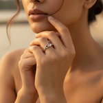 Load image into Gallery viewer, 925 Silver Rose Quartz Ring for Women | Gemstone Jewelry