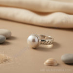 Load image into Gallery viewer, 925 Silver Pearl Ring for Women | Elegant Jewelry Gift