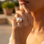 Load image into Gallery viewer, 925 Silver Pearl Ring for Women | Elegant Jewelry Gift