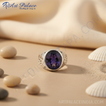 Load image into Gallery viewer, 925 Silver Oval Sapphire Ring for Men | Statement Jewelry