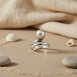 Load image into Gallery viewer, 925 Silver Pearl Swirl Ring | Women's Jewelry | Gift