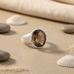 Load image into Gallery viewer, 925 Sterling Silver Smoky Quartz Ring for Women | Gift