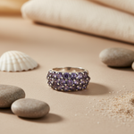 Load image into Gallery viewer, 925 Silver Purple Gemstone Ring for Women | Cocktail Jewelry