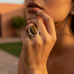 Load image into Gallery viewer, Tiger Eye Stone Ring for Women | 925 Silver Ring