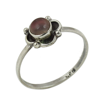 925 silver glass filled ruby ring for women | gemstone jewelry
