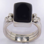 Load image into Gallery viewer, 925 Silver Onyx Stone Ring for Women | Statement Jewelry