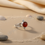 Load image into Gallery viewer, 925 Silver Red Carnelian Ring for Women | Gemstone Jewelry